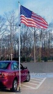 Multi-use Telescoping Residential & Tailgating Flagpole (19')