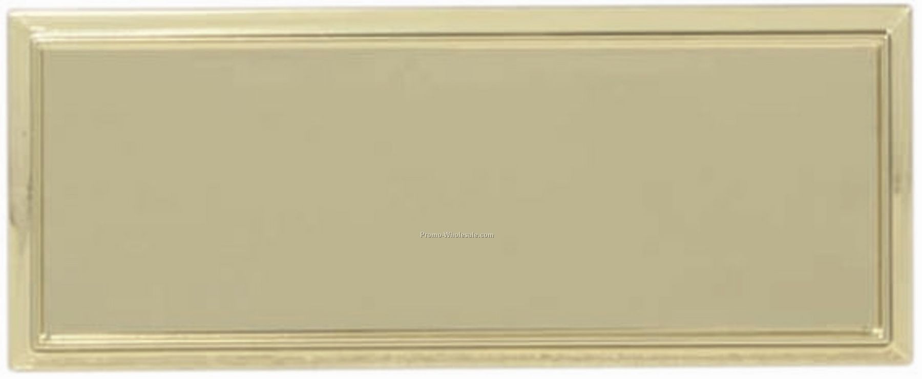 Name Badge Frame - Gold Rectangle / For 3"x1" Rectangle