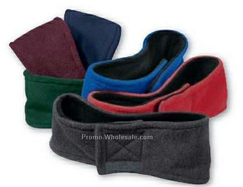 North End Polyester Fleece Reversible Headband