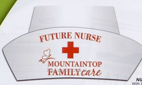 Nurse Hat W/Elastic Band (Poster Board)