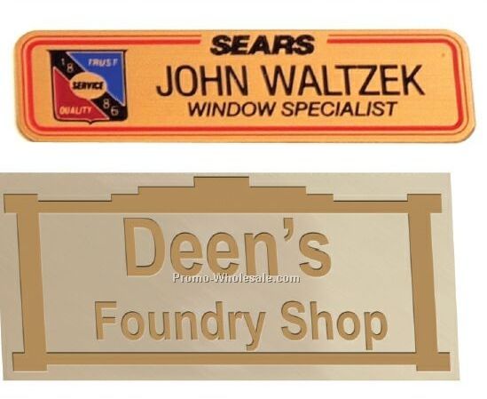 Oval Sublimated Name Badges (1-11/16"x2-9/16")