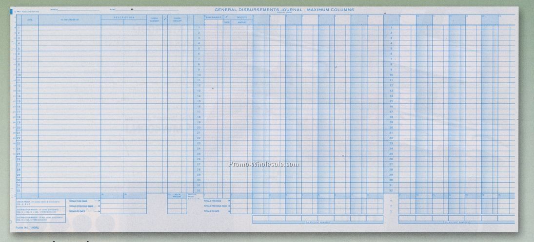 Payroll General Disbursement Journal 1 Part