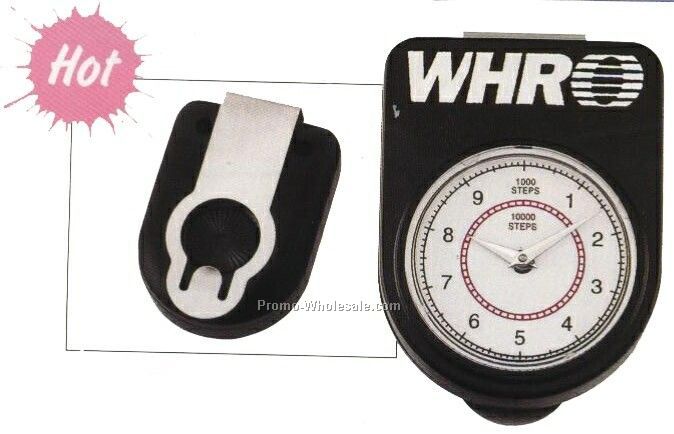 Pedometer W/ Stainless Steel Belt Clip
