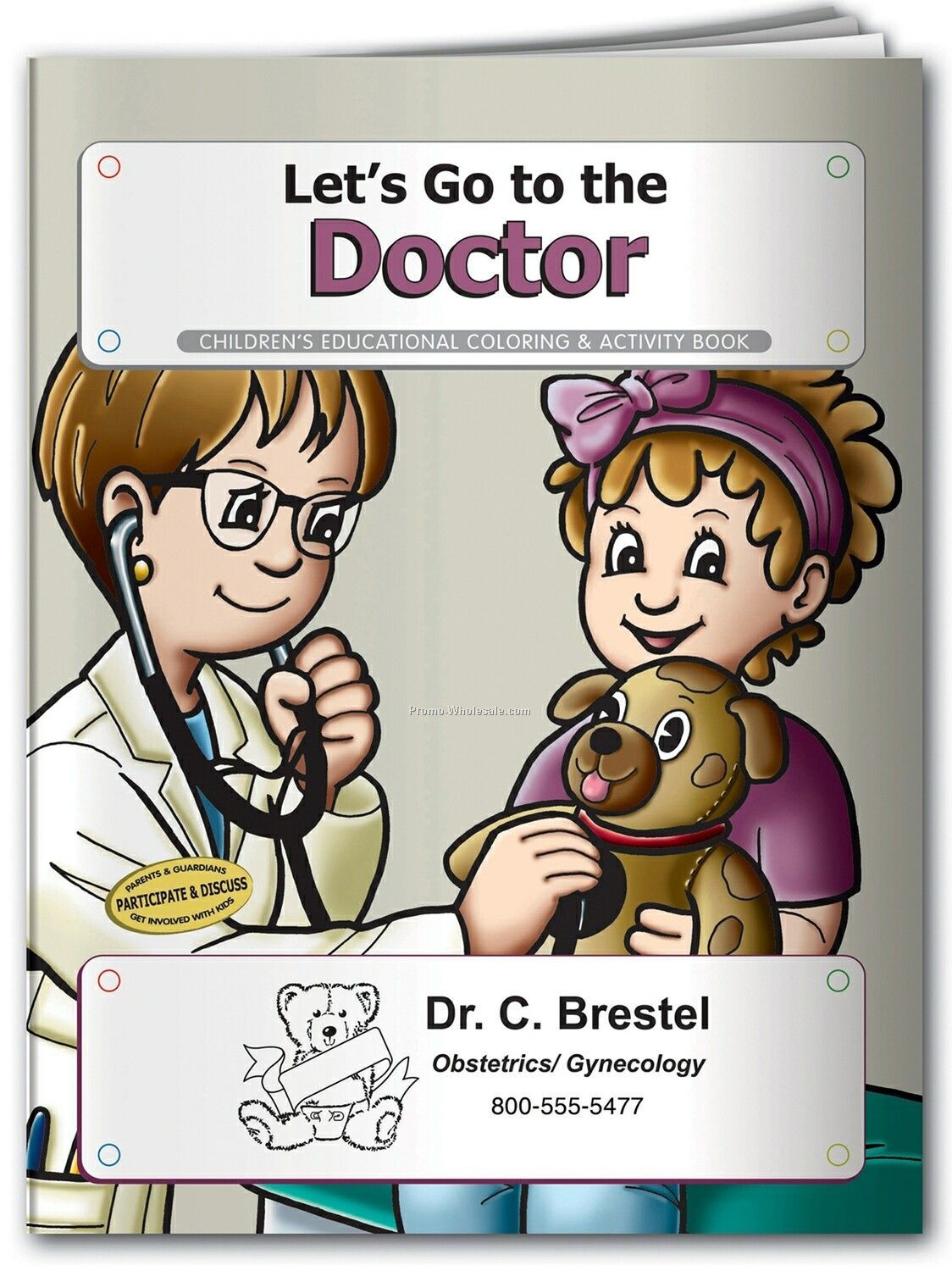 Pillowline Let's Go To The Doctor Coloring Book