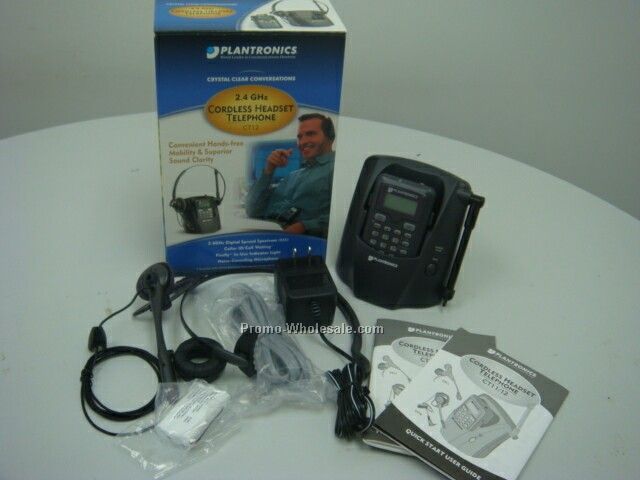 Plantronics *ct12 2.4 Ghz Dss Cordless Headset Phone With Caller Id