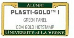Plasti-gold I Metallic Frame W/ Raised Letters (Hot Stamped)