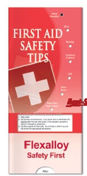 Pocket Slider Chart (First Aid Safety Tips)