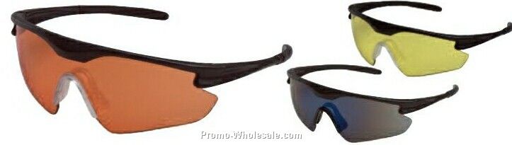 Point Protective Eyewear Side Tapered Lens (Black Frame/ Smoke Lens)
