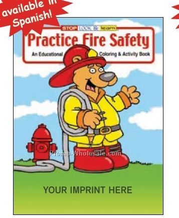 Practice Fire Safety Spanish Coloring Book