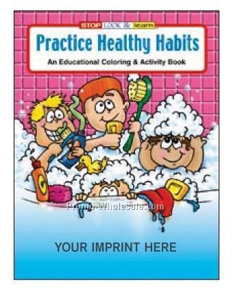 Practice Healthy Habits Coloring Book