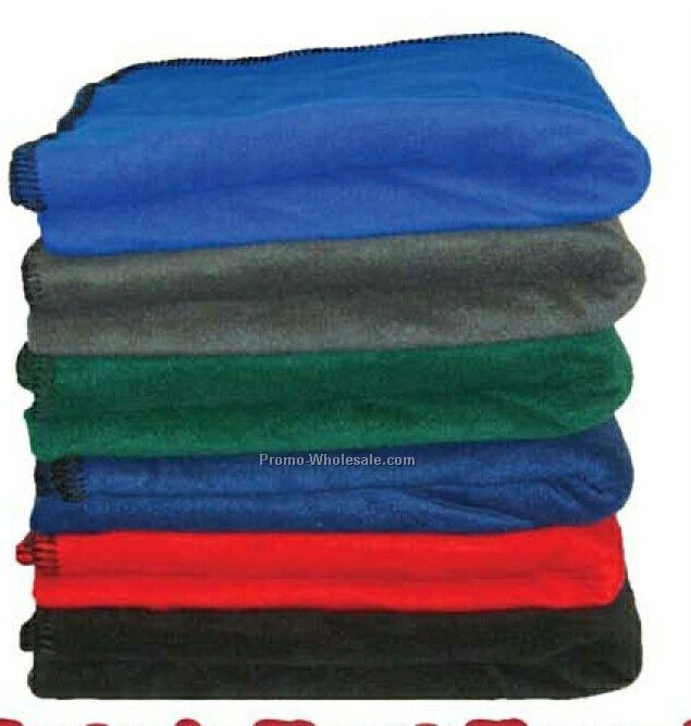 Premium Fleece Stadium Blanket With Heavy Gauge Whip-stitch Edge