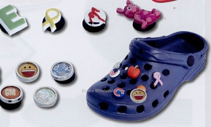 Pvc Shoe Button 1"