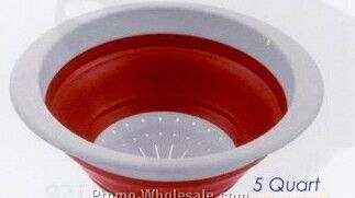 Red Collapsible Colander (5 Quart)