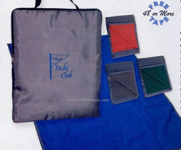 Reversible Fleece / Nylon Blanket With Carry Case (Blank)