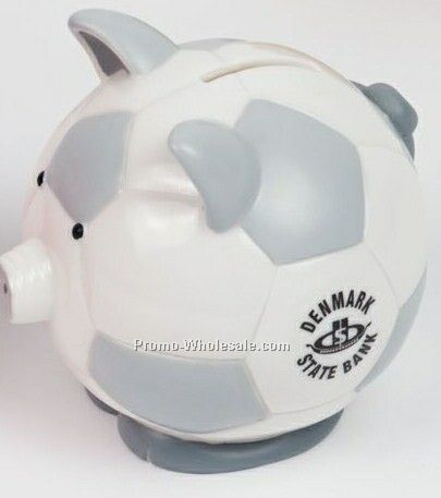 Soccer Ball Pig Bank