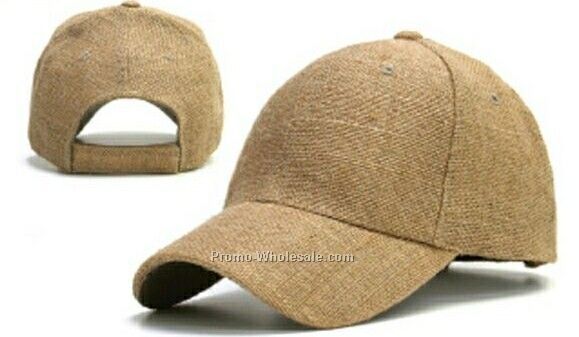 Solid Burlap Hemp-like Cap