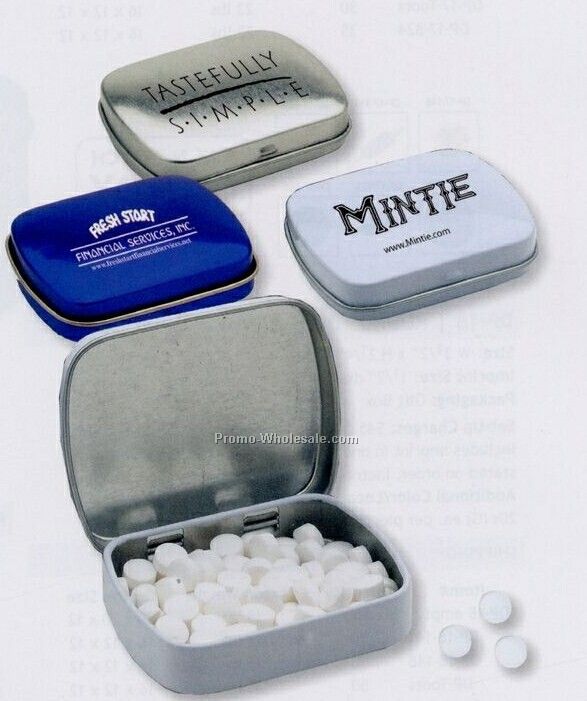 Square Tin Of Mints (Standard Shipping)