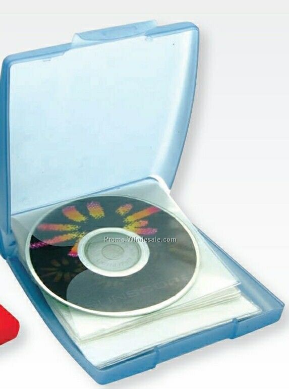 Square Translucent CD Case W/ Snap Closure