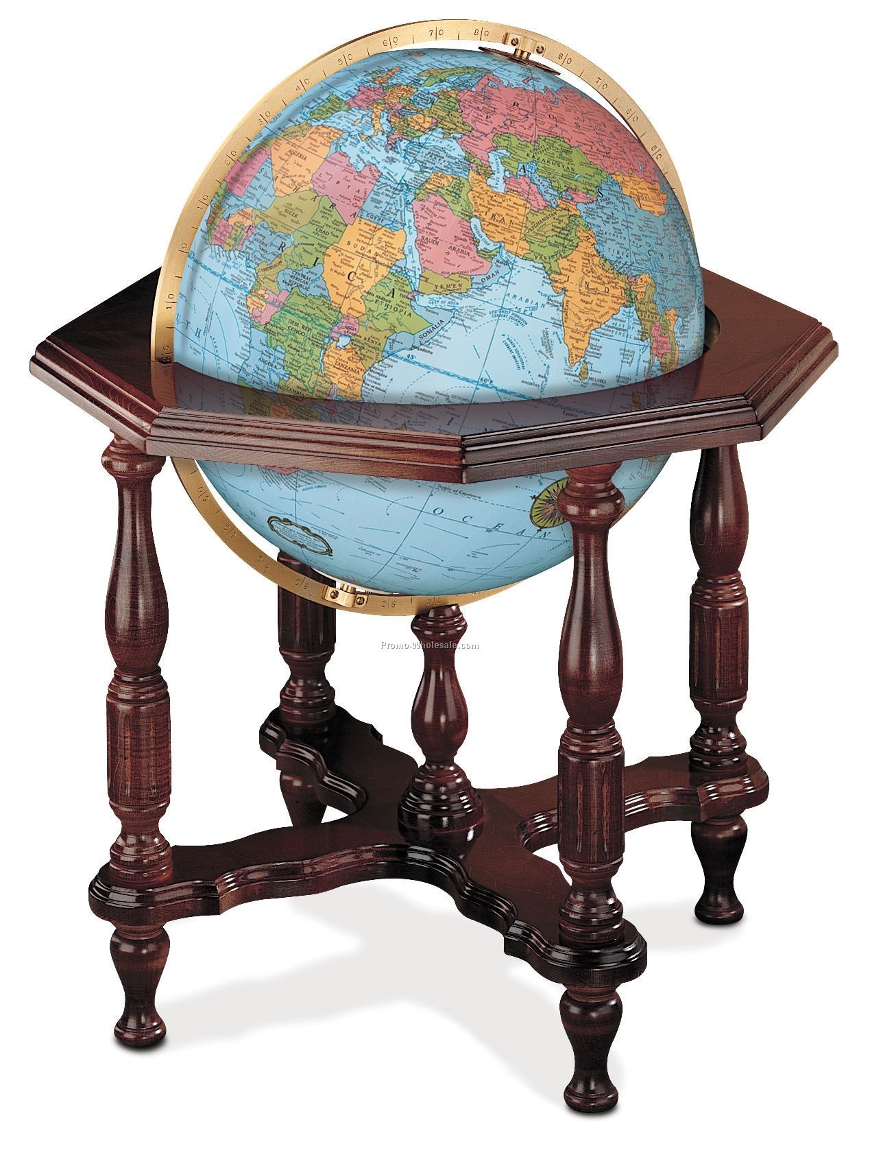 Statesman Blue Ocean Illuminated Globe