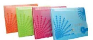 Sunburst Design 13 Pocket File With Elastic Band