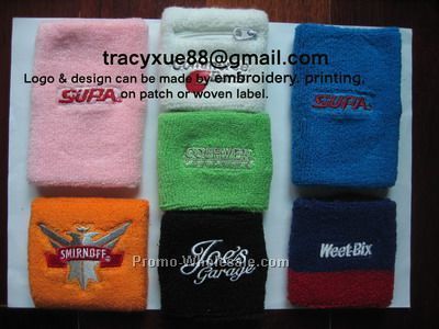 Sweatband With Zipper/Terry Wristband