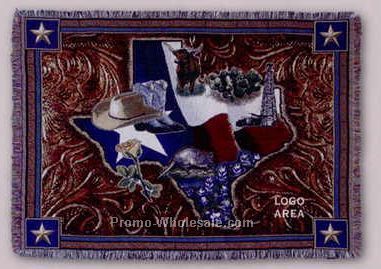 Tapestry Stock Woven Throws - Lone Star State (53"x67")