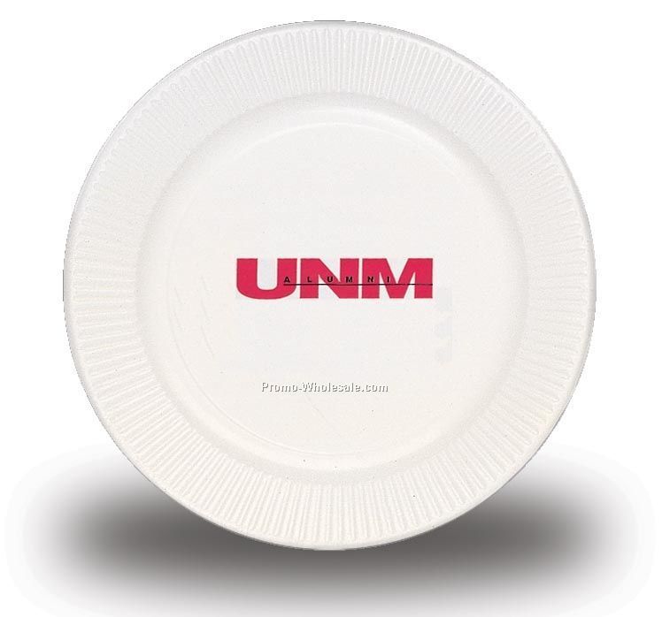 The 500 Line 9" Round White Paper Plate