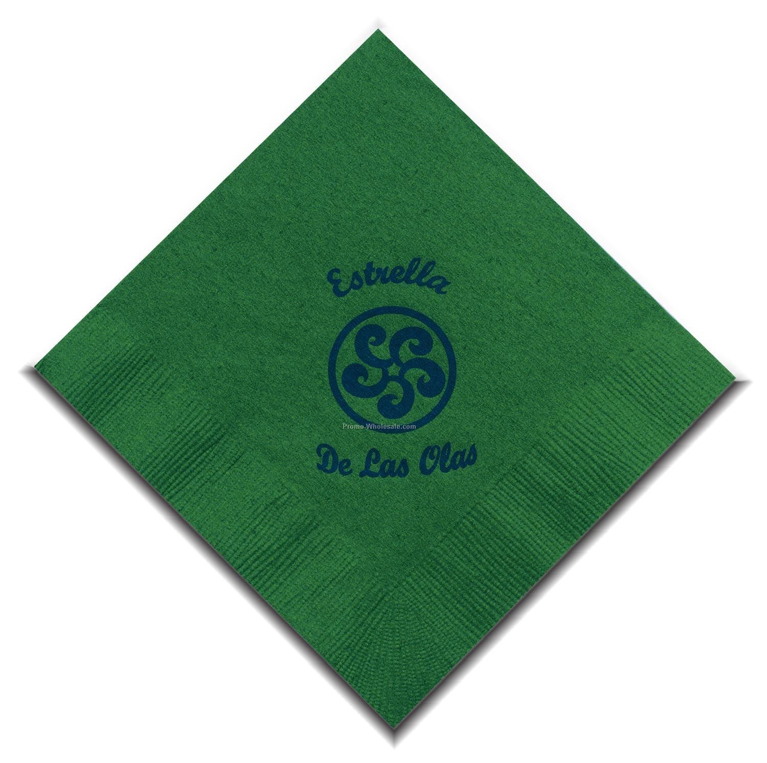 The 500 Line Colorware Emerald Green Beverage Napkins