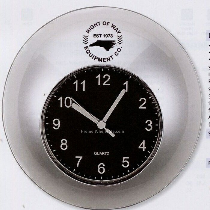 Time In Round Wall Clock (3 Day Shipping)