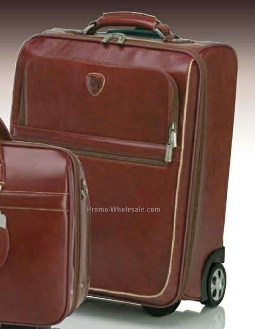 Tonino Lamborghini Brown Trolley Case 14-1/4"x18-1/2"x8-1/4"