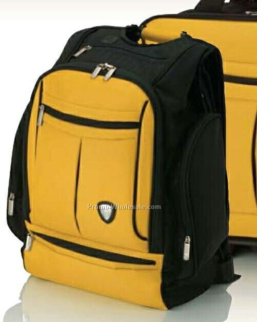 Tonino Lamborghini Yellow/ Black Backpack 16-1/2"x18-1/4"x7-1/2"