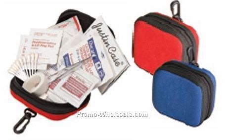 Trekker Basic First Aid Kit W/ Hook & Belt Loop Attachment