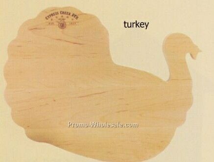 Turkey Shaped Wood Cutting Board