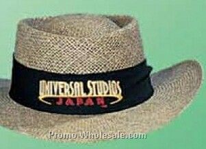Twisted Linen Straw Hat W/ Upturned Brim (One Size Fit Most)