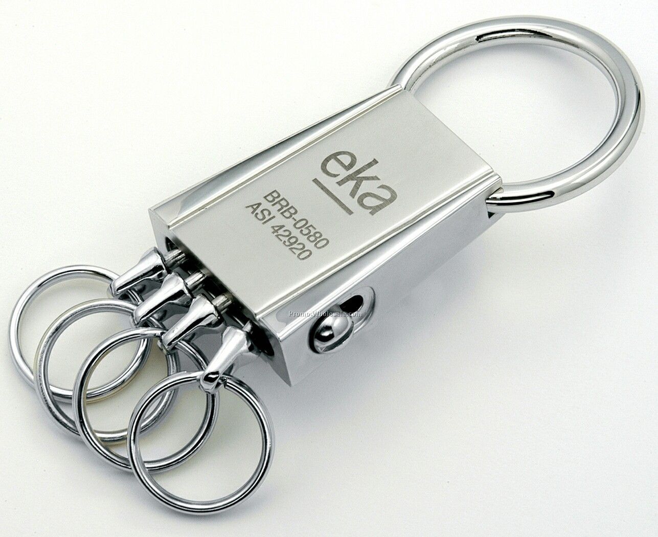 Two Tone 4 Ring Key Holder