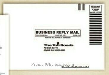 Tyvek Booklet Envelope Printed In Black Ink (6"x9")