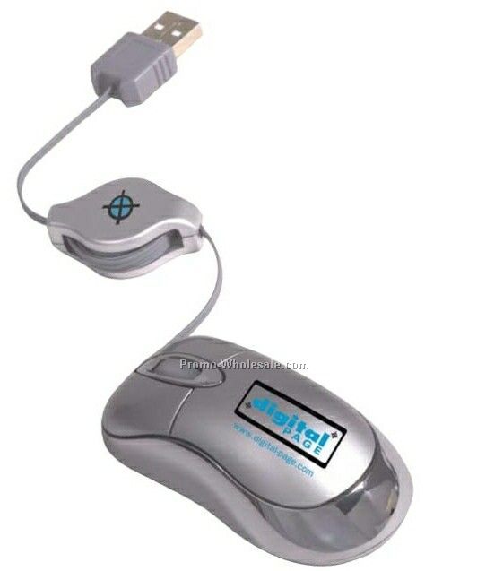 USB Optical Mini Mouse - Chrome