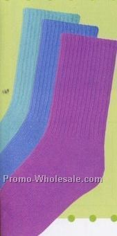 Ultra Violet Purple Landau Crew Socks (9-11)