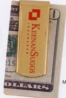 Vertical Money Clip 1 Color Screen Print (M3)