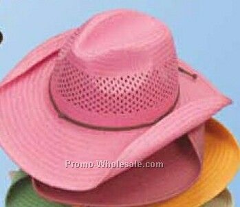Western Toyo Straw U-shape-it Hat With Bent Brim Sides (One Size Fit Most)
