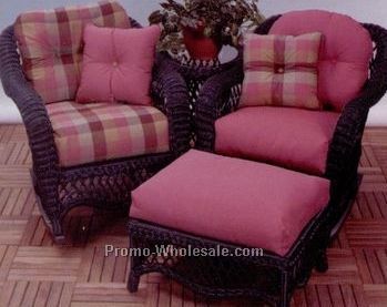 Wholesale Banded Chair Seat & Back Connected 2" Cushions W/ Zipper