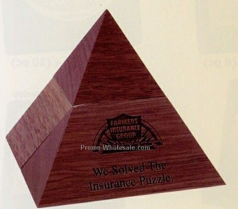 Wood 5 Piece Pyramid Puzzle