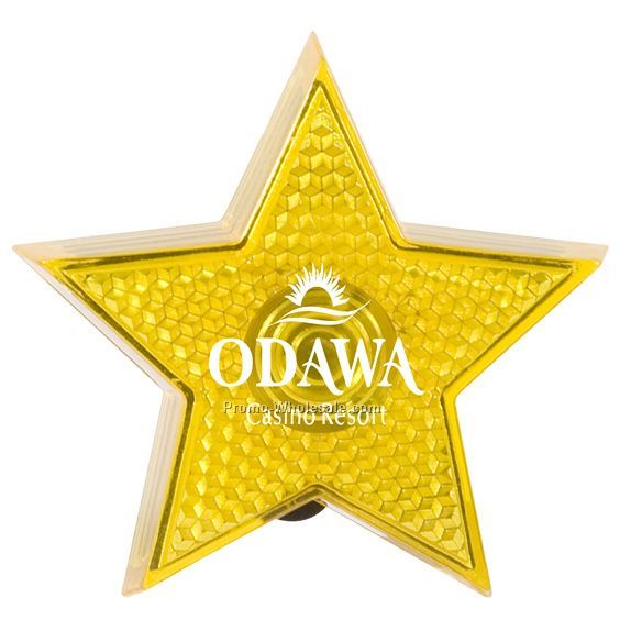 Yellow Star Lighted Clip