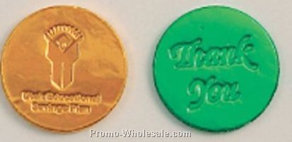 1-1/2" Embossed Custom Chocolate Coins