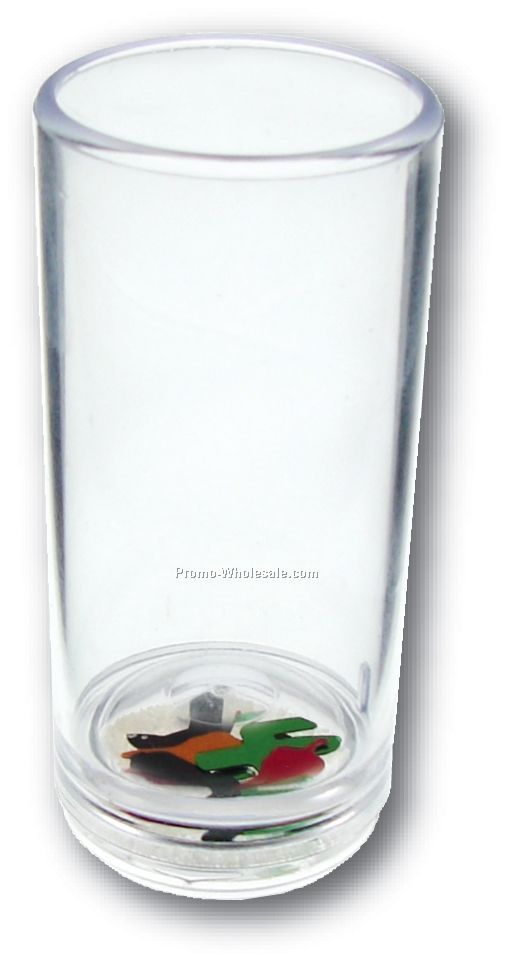 1-1/2 Oz. Happy Trails Compartment Shooter Glass