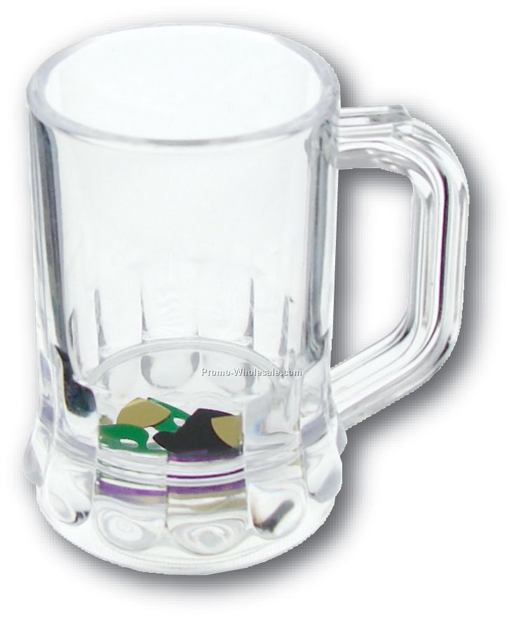 1-1/4 Oz. Mardi Gras Compartment Mini Mug