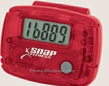 1-3/8"x1-7/8"x7/8" Translucent Stepper Pedometer