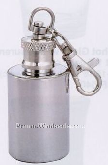 1 Oz. Barrel Flask With Belt Hook