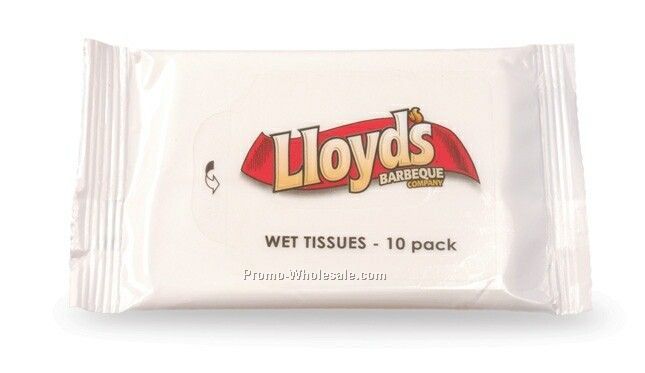 10 Count Soft Pack Wet Tissue