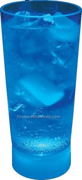 10 Oz. Blue Light Up Cup W/ White Or Blue Base